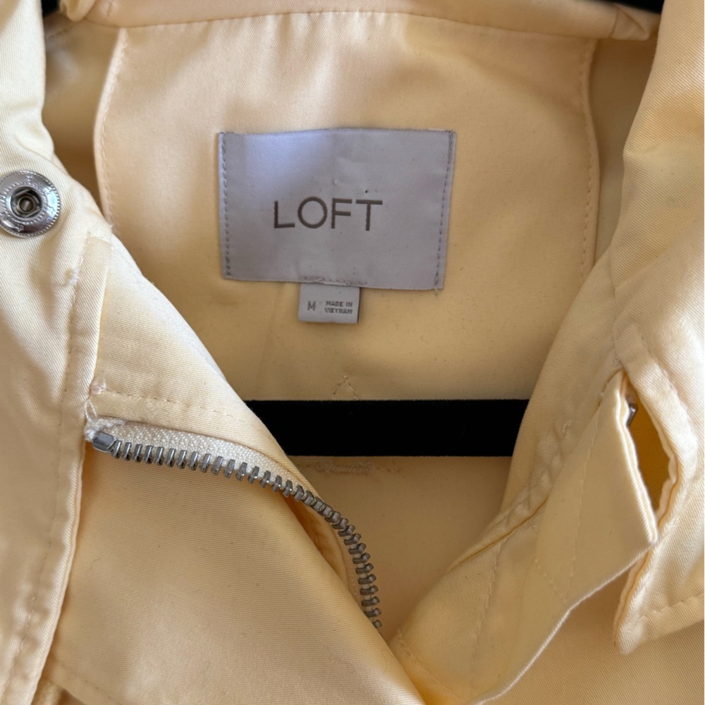 LOFT Yellow Swing Jacket with Hood Size M - Picture 6 of 8